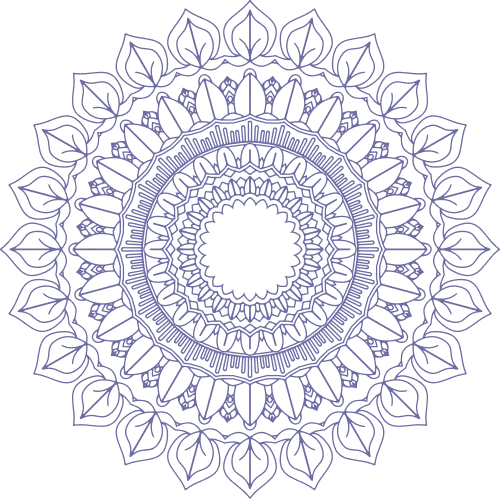Mandala graphic representing divine spiritual branding design